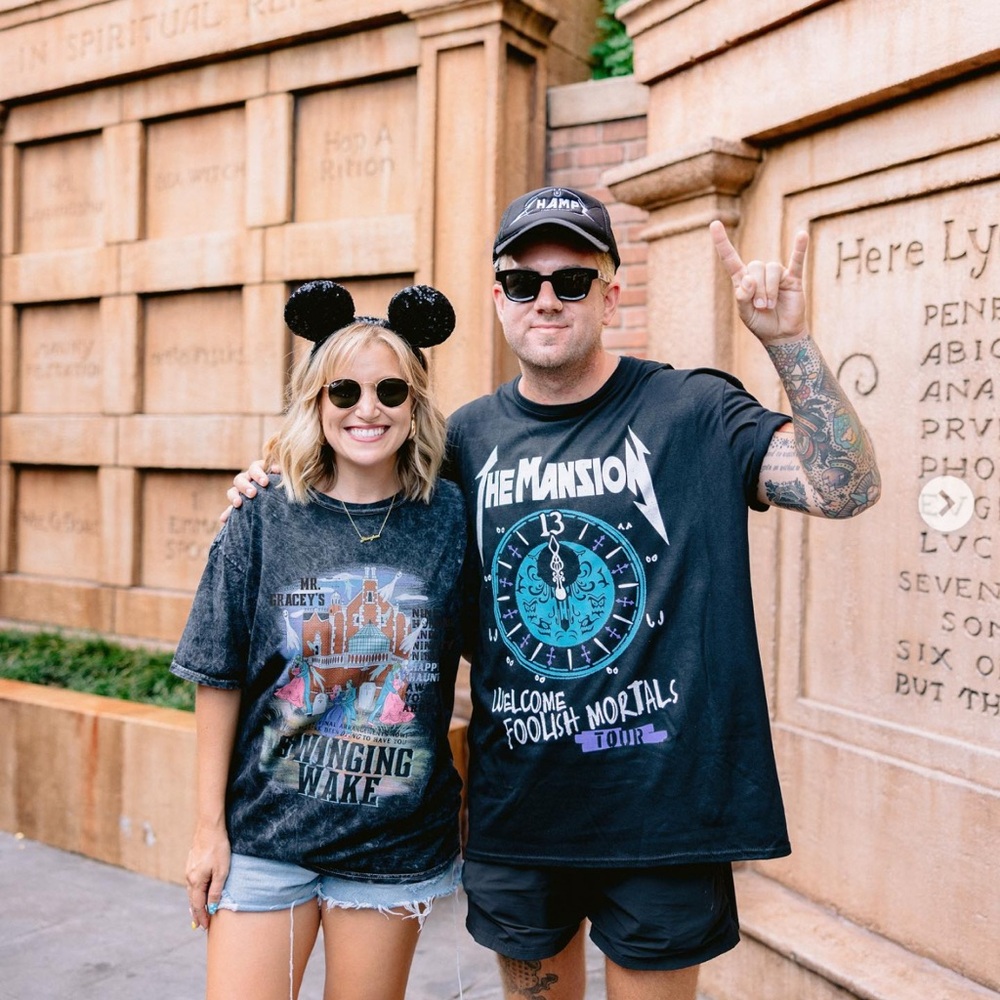 Black Graphic Tee - The Mansion Tour